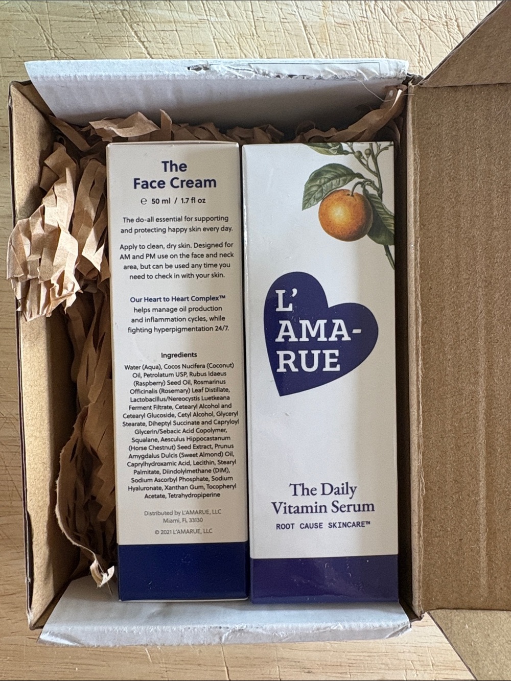 L’AMARUE The Daily Vitamin Serum & The Face Cream